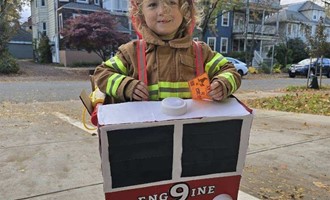 Community Gathers for Cambridge Fire Department’s Halloween Celebration