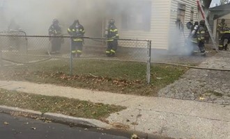 South Hempstead Firefighters Demonstrate Coordination at Residential Fire.