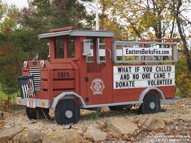 Eastern Berks FD wooden fire truck