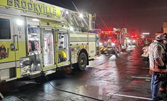 Mutual Aid Assists Brookville Crews at Commercial Fire Incident.