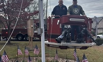 Doylestown Fire Company Assists Local Veterans with Flag Repair