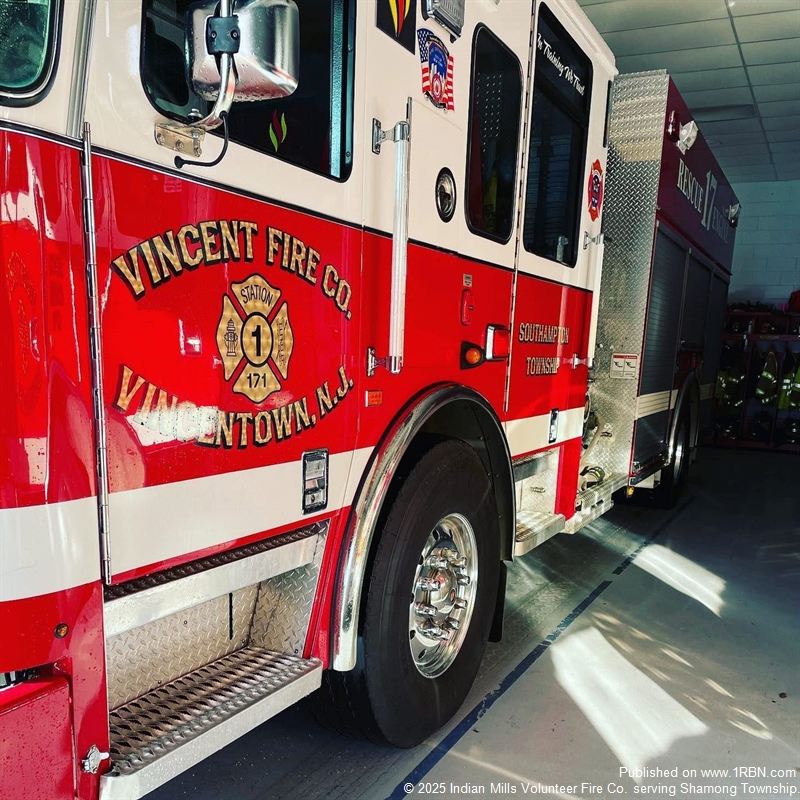 Fire Search Indian Mills Assists at Early-Morning Red Lion Road Commercial Fire