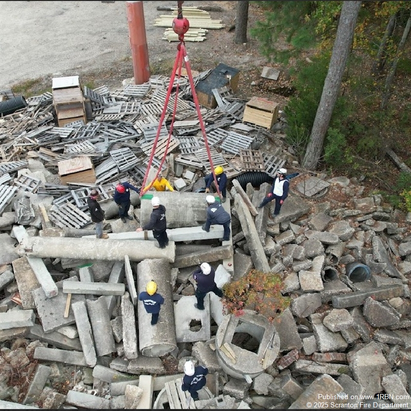 Scranton Firefighters Complete Advanced Collapse-Rescue Training.