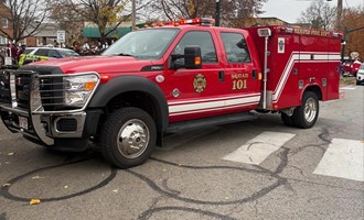 BVFD Takes Part in Borough Parade Saluting Veterans.