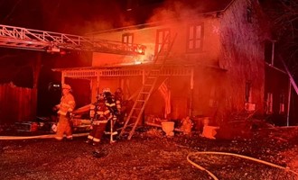 Birdsboro-Union Fire Department Responds to House Fire on East Baumstown Road