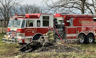 OUTBUILDING FIRE QUICKLY CONTAINED ON N. RAILROAD AVENUE