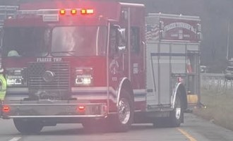 Engine and Utility Companies Assist at East Deer Crash Scene