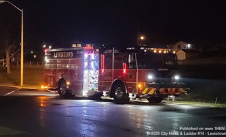City Hook & Ladder #14 Conducts Engine Company Training.