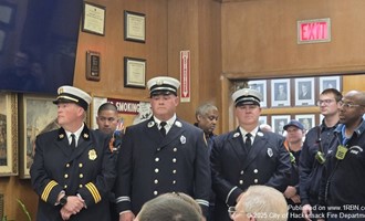 Hackensack Fire Department Welcomes Newly Sworn-In Command Officers