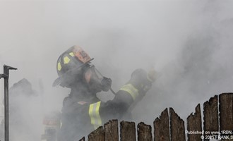 Collingswood FD and automatic aid companies extinguish garage fire