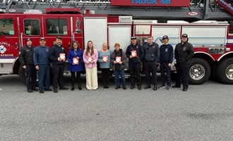 Carlisle Fire Department Delivers 100 Smoke Detectors to Local Students