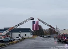 Closter Volunteer Fire Department assists with flag detail honoring fallen Saddle Brook firefighter
