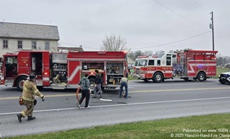 Fire Crews Assist Entrapment Crash