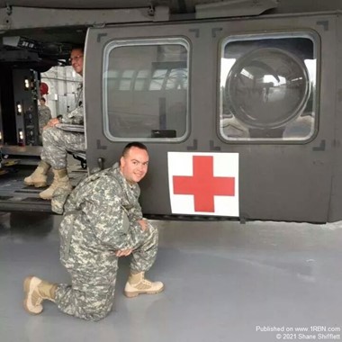 Jason Masters with medevac