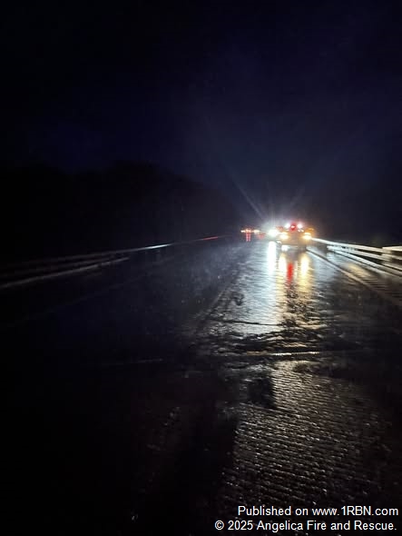 Traffic Control Call Brings Angelica Fire and Rescue to I-86