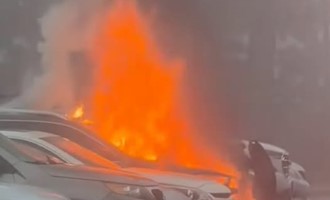 Vehicle Fire Quickly Contained at Falmouth High School