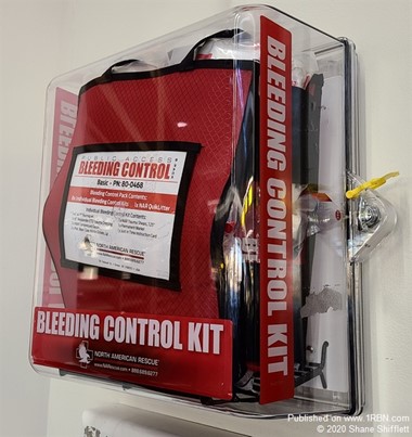 Bleeding control kit at BWI Airport