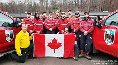 TASK FORCE LEADER WILLIE CIRONE WITH HIS CREW FROM QUEBEC CANADA