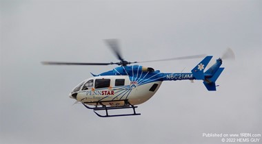 Pennstar 1 on final approach with a patient