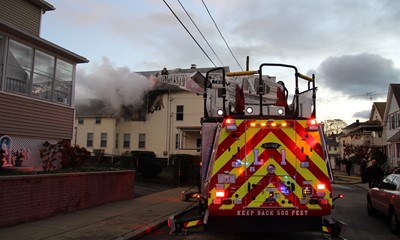 Building Damaged by Two-Alarm Fire in East Providence