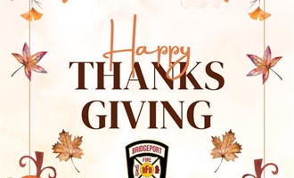 Bridgeport Fire Shares Thanksgiving Greetings