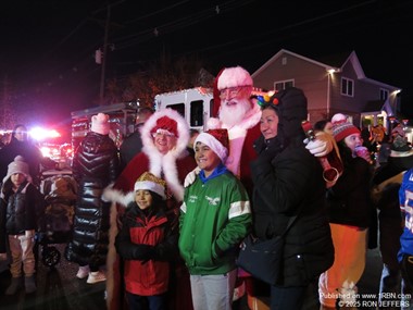 Mr. & Mrs. Claus at Wallington FD Holiday Parade