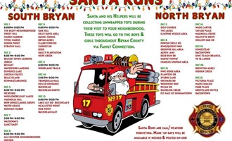 Bryan County Fire & Rescue Announces Start of 2025 Santa Run Season