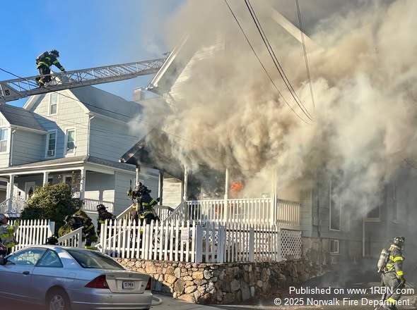 Three-Alarm Fire Displaces Twelve in Norwalk