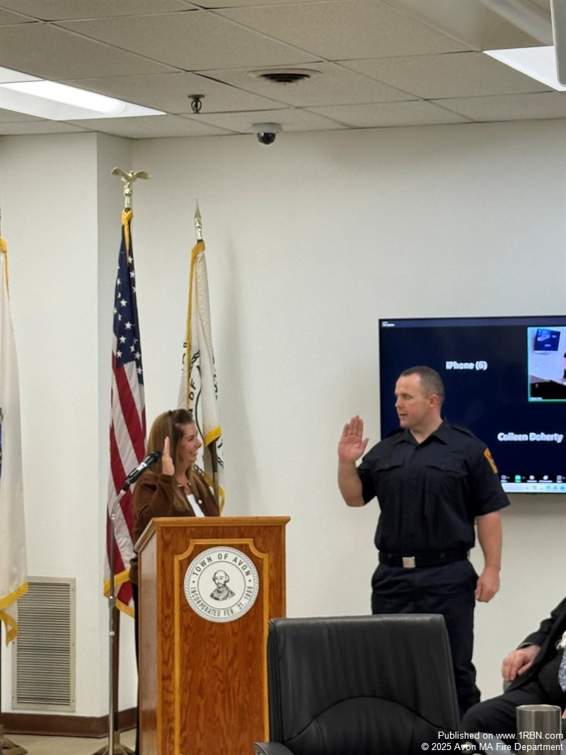 Avon Fire Adds Full-Time Firefighter to the Ranks