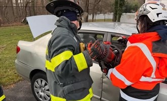 Willingboro Fire Department Thanks ESI’s Leandra Kane for Rescue Tool Training