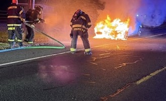 Vincent Fire Company Extinguishes Main Street Engine Compartment Fire