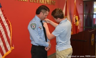 Lakeland Fire Department Promotes Jeremy McCutcheon to Driver Engineer