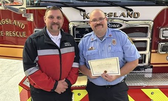 Jacob Carter Named Kingsland Fire Rescue Firefighter of the Month for December
