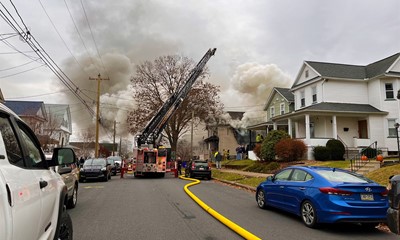 Double Block Home Destroyed by Two-Alarm Fire in Nanticoke