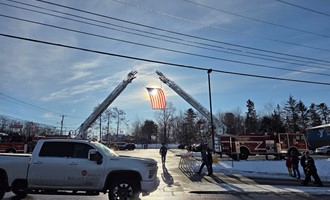 Chief Clarke and Lt. Allen Represent PVFD at Remembrance Event