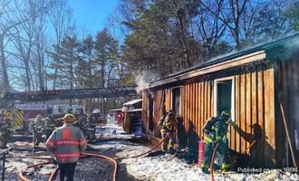 Windham Fire Joins Mutual Aid in Derry Structure Fire