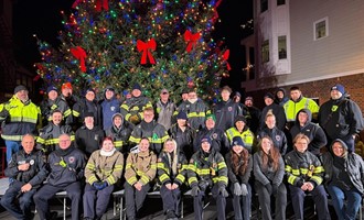BBFA Provides Standby Coverage for Christmas Tree Lighting and Holiday Parade