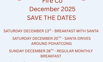 Huntington Fire Co. to Escort Santa Through Pohatcong on December 20