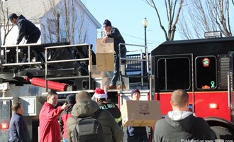 Firefighters Deliver Warmth