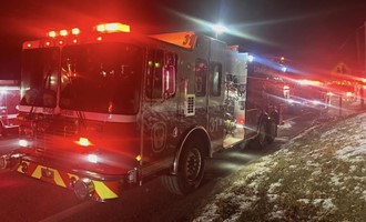 Tanker Crew Operating at Second-Alarm Structure Fire in Fairview Township