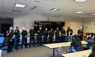 Mashantucket Pequot Fire Department Badge Pinning Ceremony