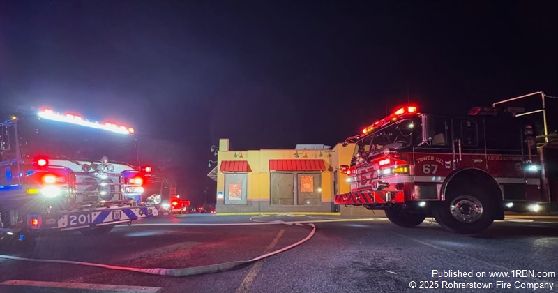 Tower 67 Assists at Early-Morning Commercial Building Fire on Manheim Pike