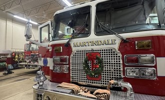 Witmer and Martindale Units Stand By During Berks County Building Fire