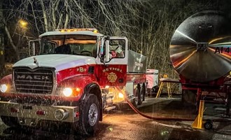Bethel Tanker Strike Team Delivers Water to Waterbury Hospital