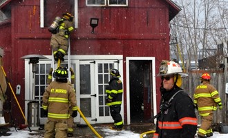 Structure fire in Mount Morris