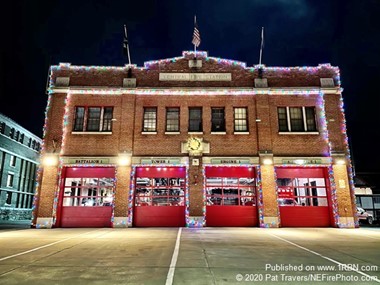 Burlington VT Fire House Ready For Christmas
