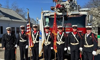 Falmouth Fire Rescue Marches in 62nd Annual Christmas Parade