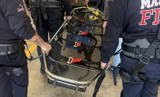 Mashpee Fire Conducts Rope Rescue Training on Ladder 1