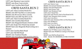 CRFD Santa Run Returns December 20