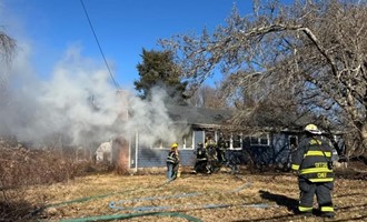 Baltic Fire Controls Working Structure Fire on Bushnell Hollow Road